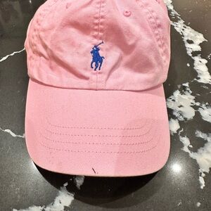 Ralph Lauren Pink Polo Pony Baseball Cap